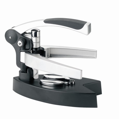 S screwpull corkscrew with foil cutter